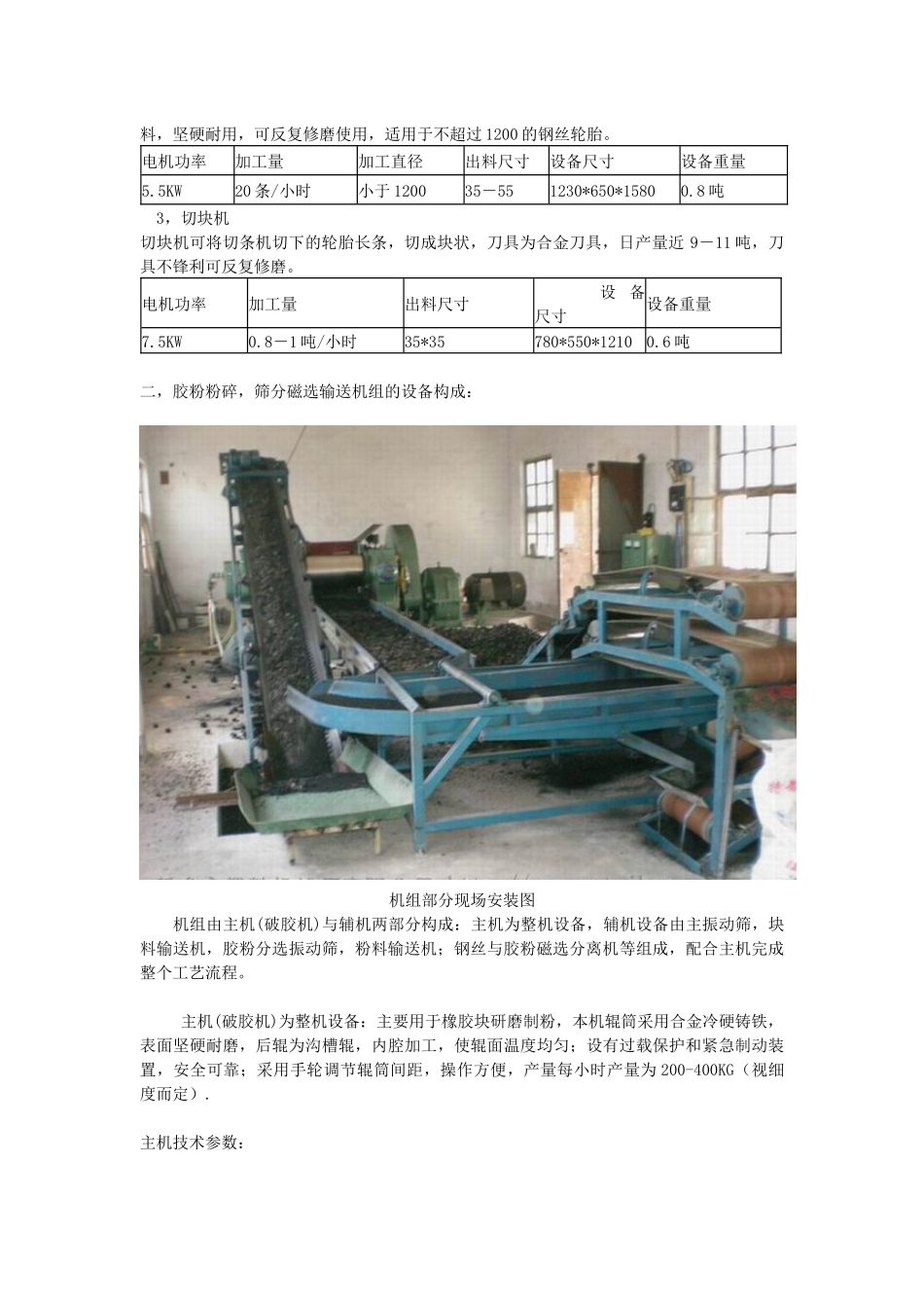 废旧轮胎胶粉生产小型设备详细介绍_第3页
