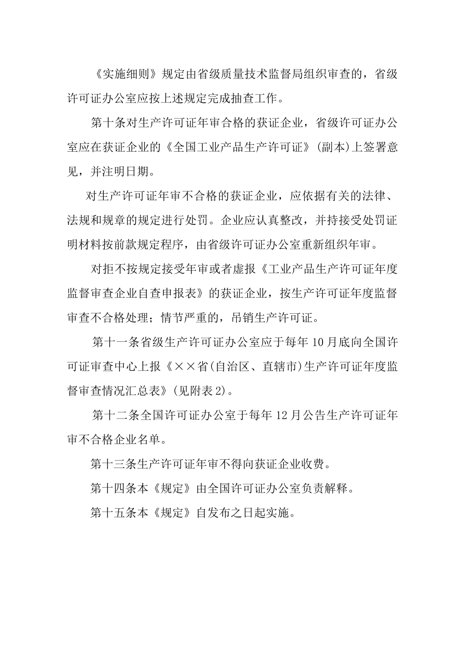 工业产品生产许可证年度监督审查制度汇编_第3页