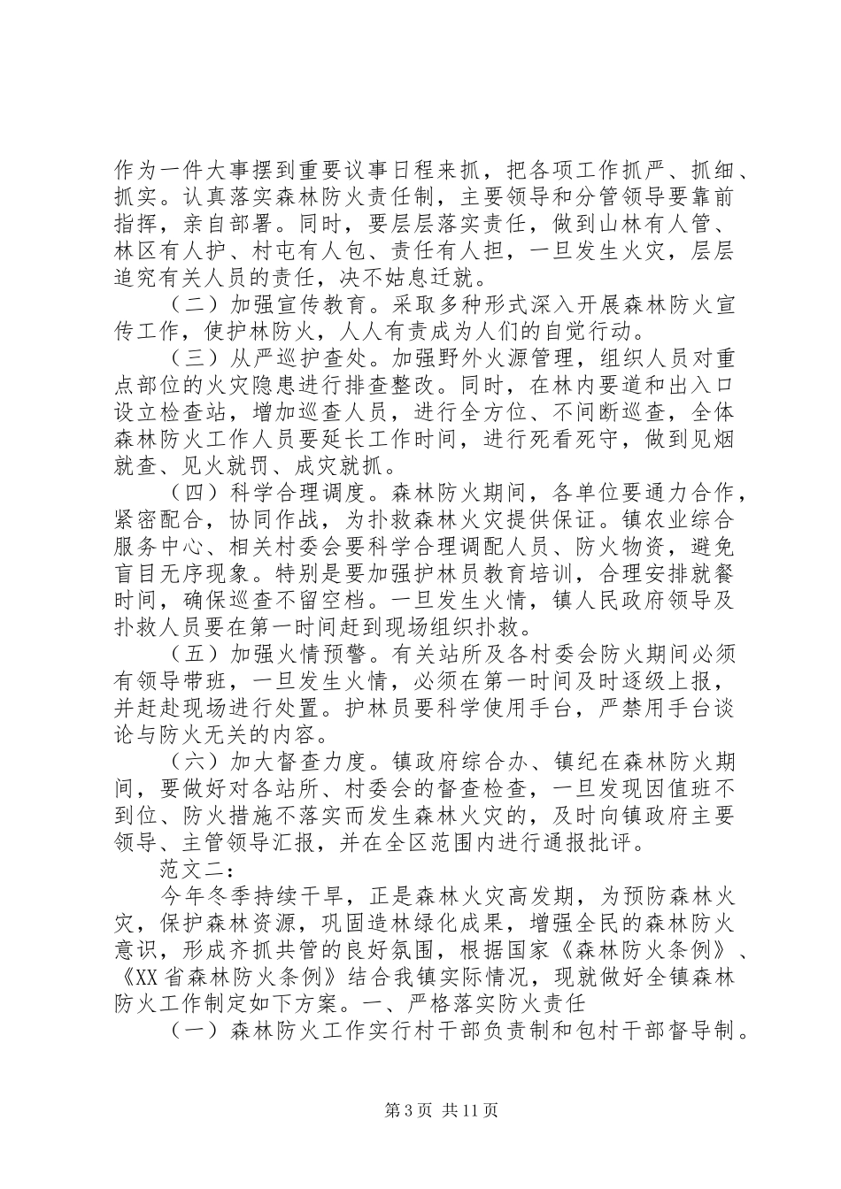 森林防火工作方案_第3页