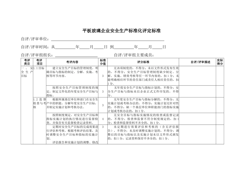 《平板玻璃企业安全生产标准化评定标准》_第3页