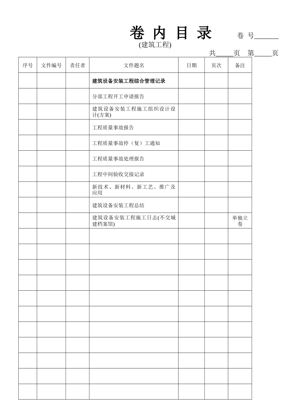 广州市建设工程档案编制指南XXXX版_第1页