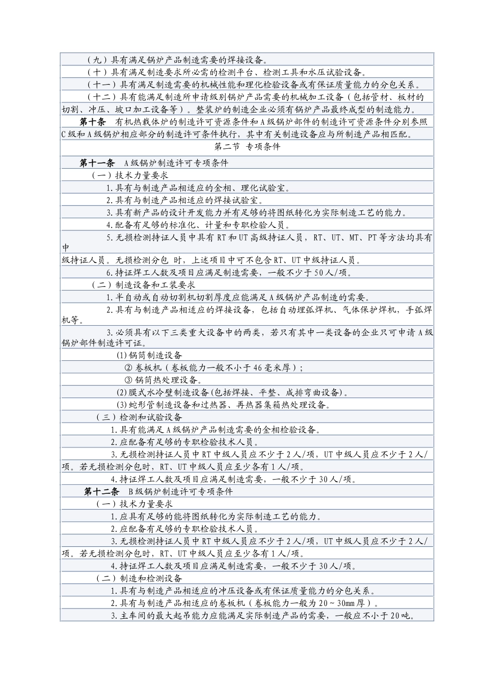 锅炉压力容器制造许可条件(37)(1)_第2页