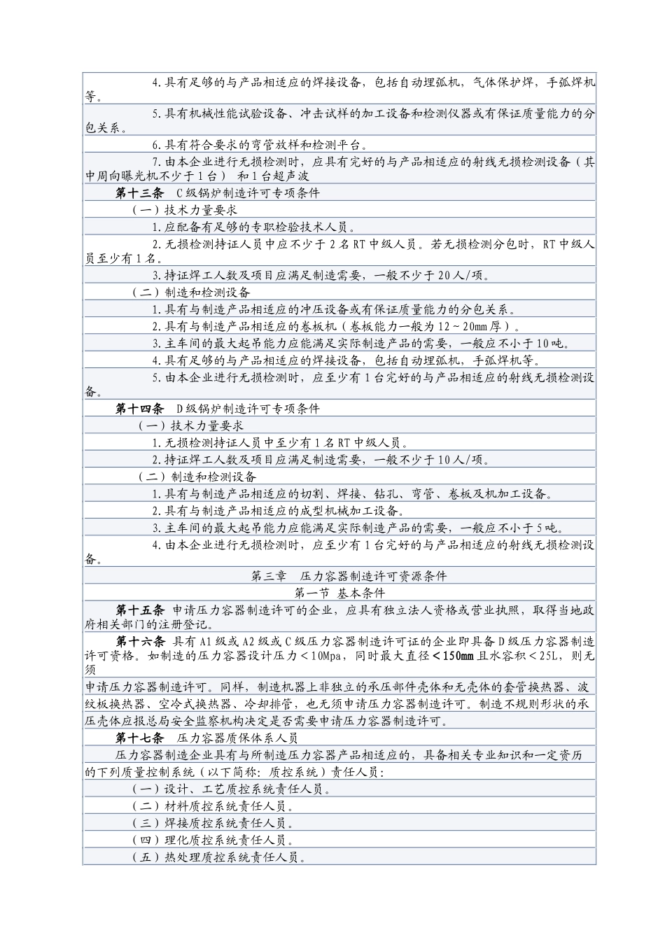 锅炉压力容器制造许可条件(37)(1)_第3页
