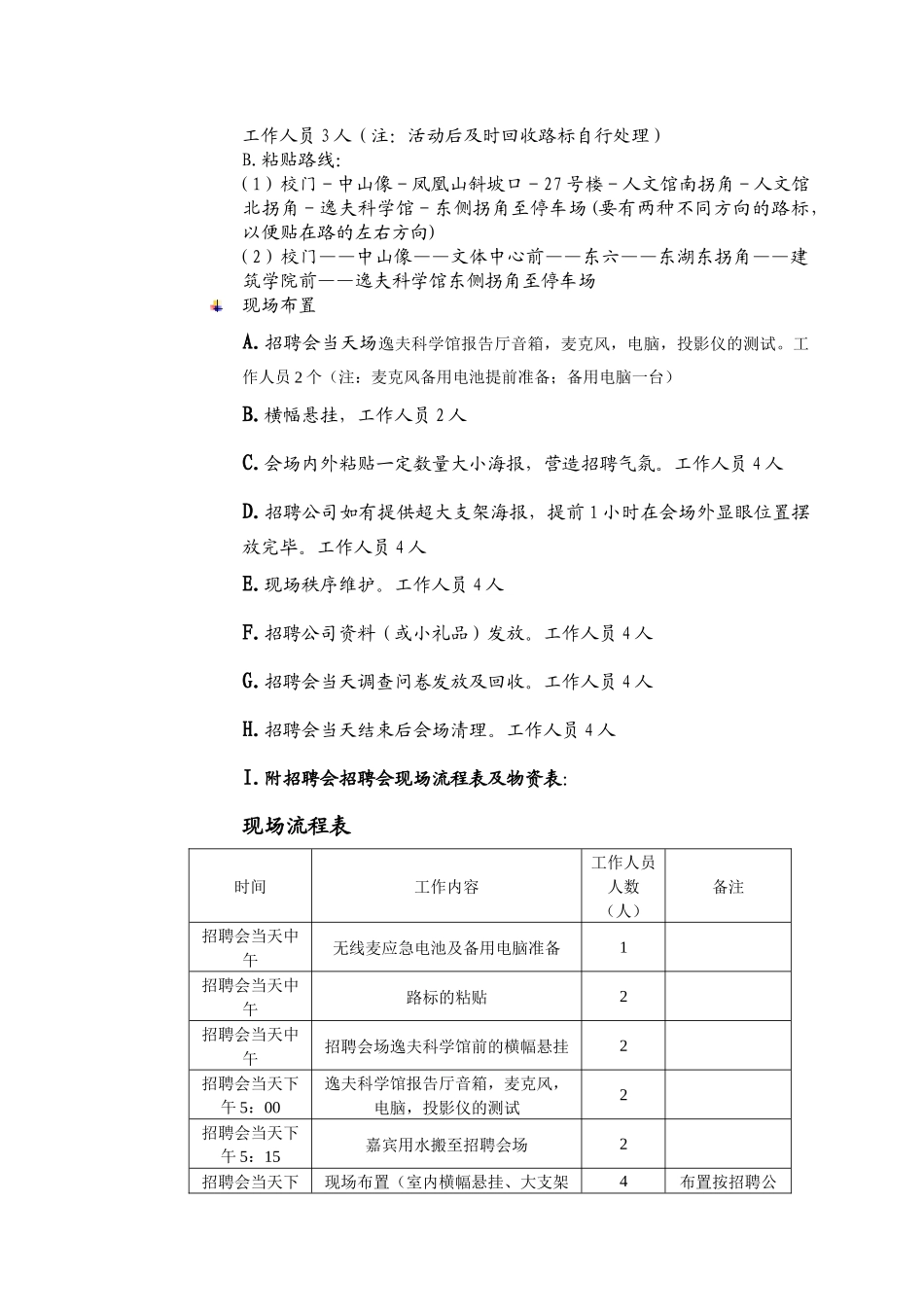 华南理工大学专场招聘会活动方案_第3页