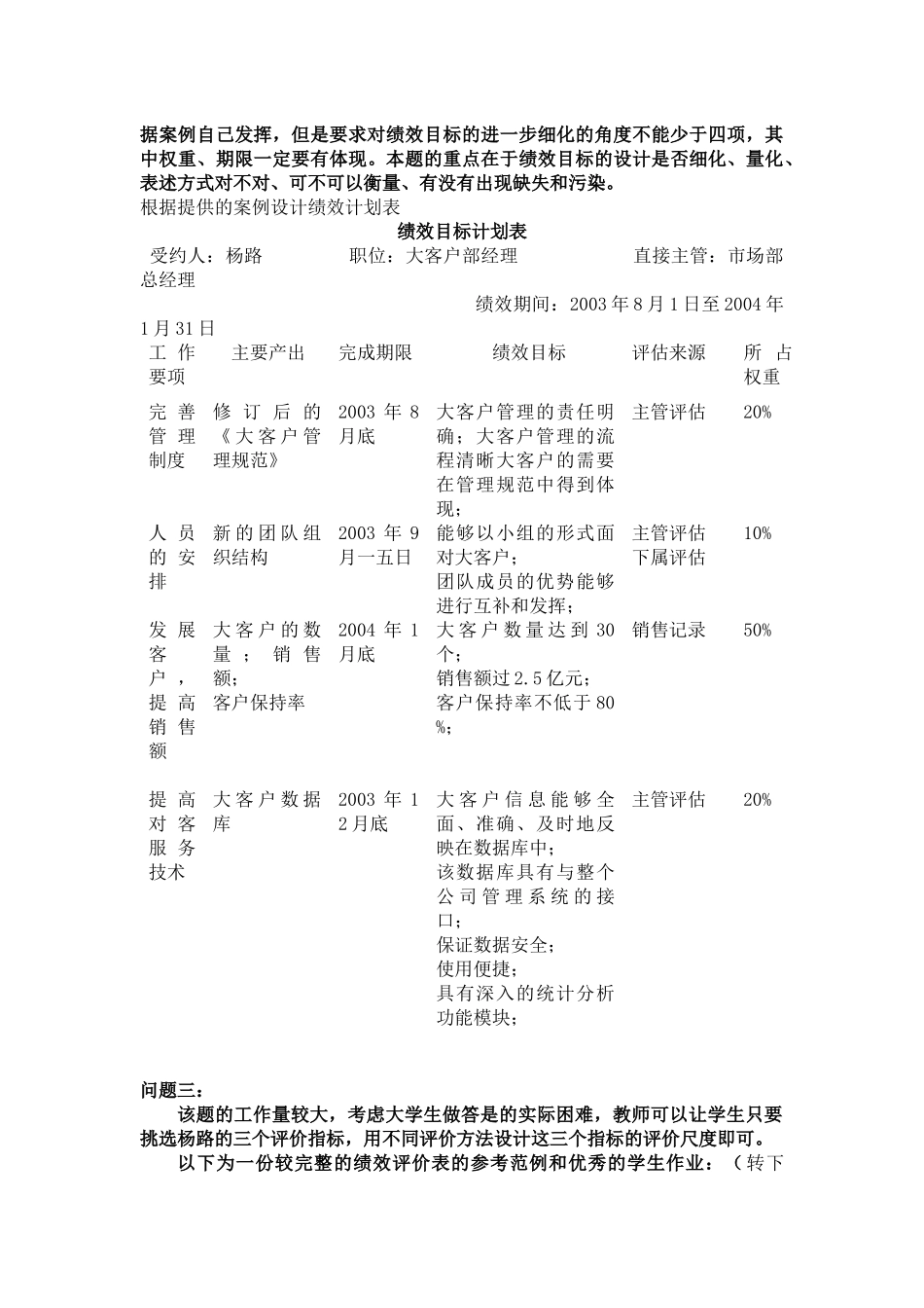 绩效管理形成性测试答案汇总_第3页