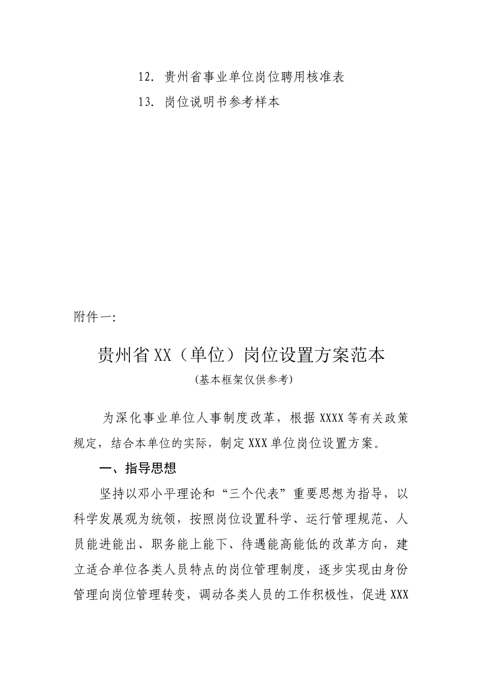 贵州省事业单位岗位设置审核表汇编_第2页