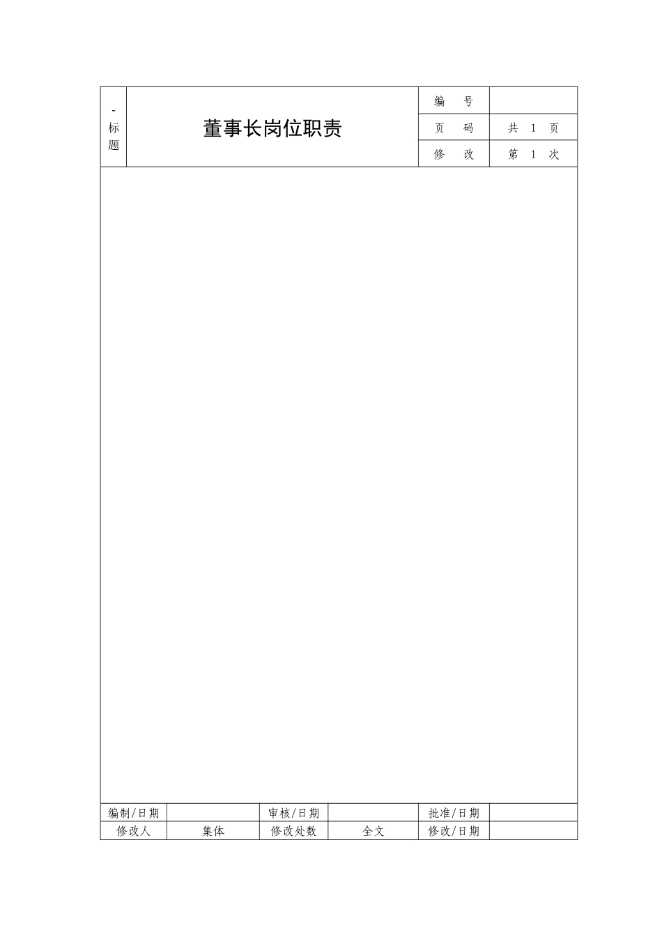 公司岗位职责说明书（56页）_第1页