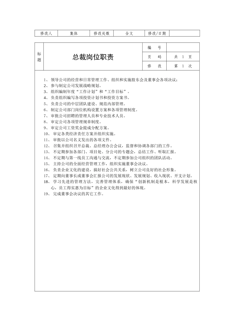 公司岗位职责说明书（56页）_第3页