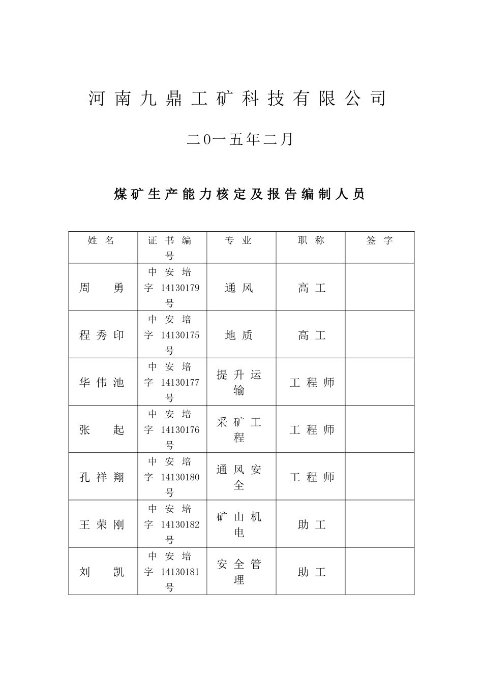 生产能力核定报告903_第2页