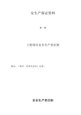 安全生产保证资料(原始文件)