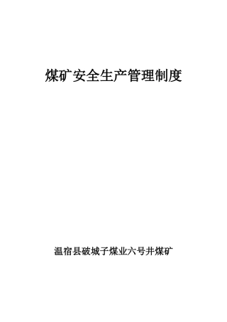 各级领导、岗位人员、职能机构安全生产责任制