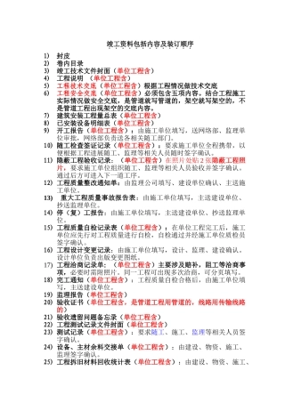 工程竣工资料模板(39页)