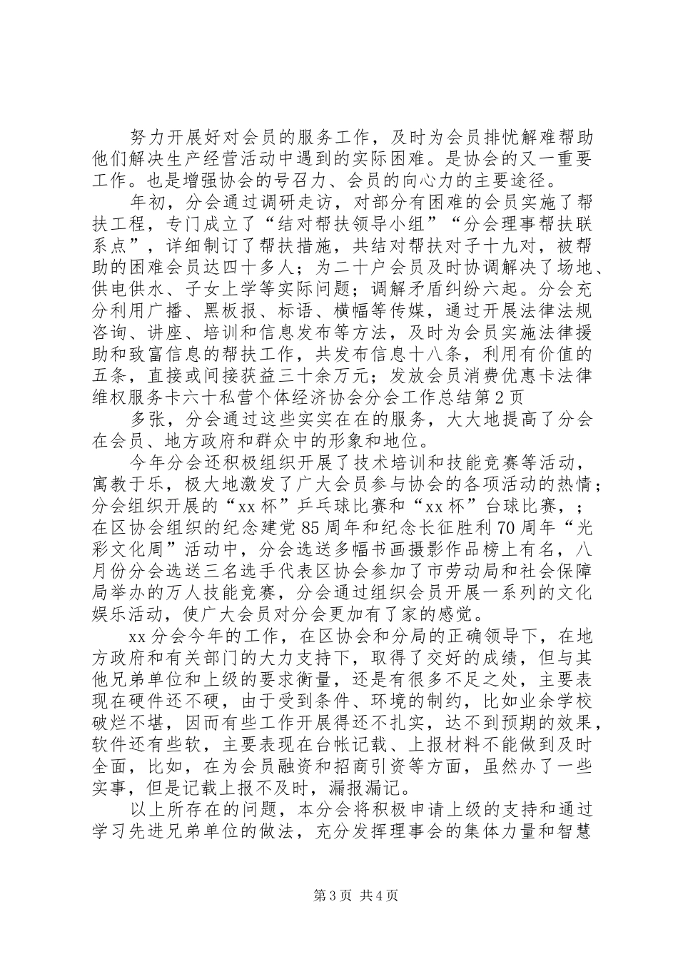 私营个体经济协会分会工作总结_第3页