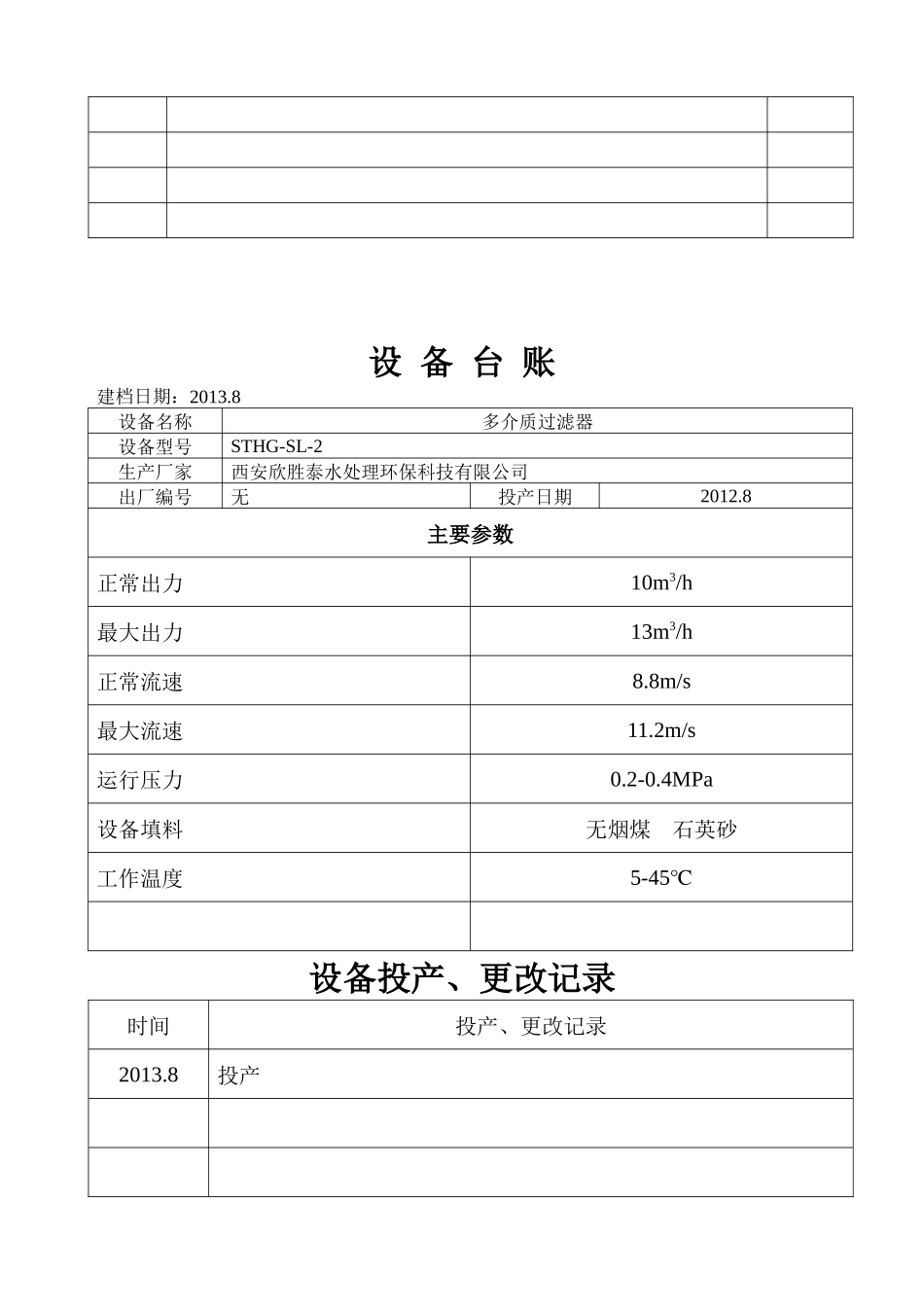 太阳能发电有限公司设备台账_第3页