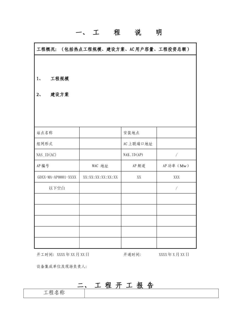 河北移动WLAN工程竣工技术文件模板_第3页
