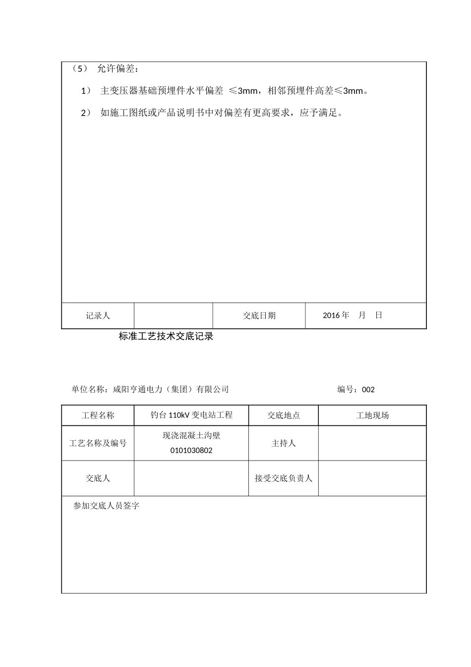 标准工艺技术交底记录_第2页