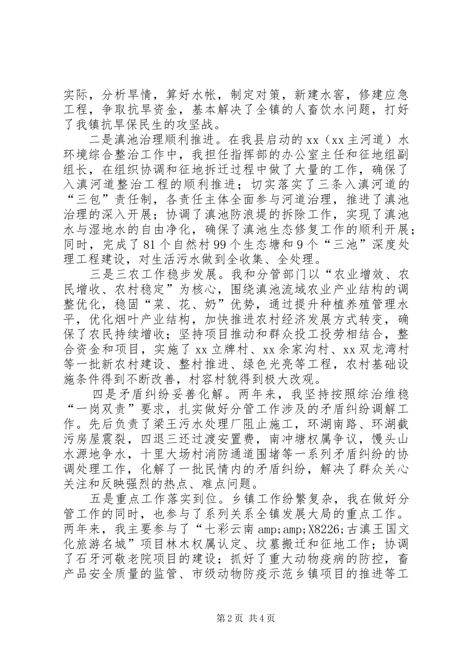 职副镇长挂职工作总结_第2页