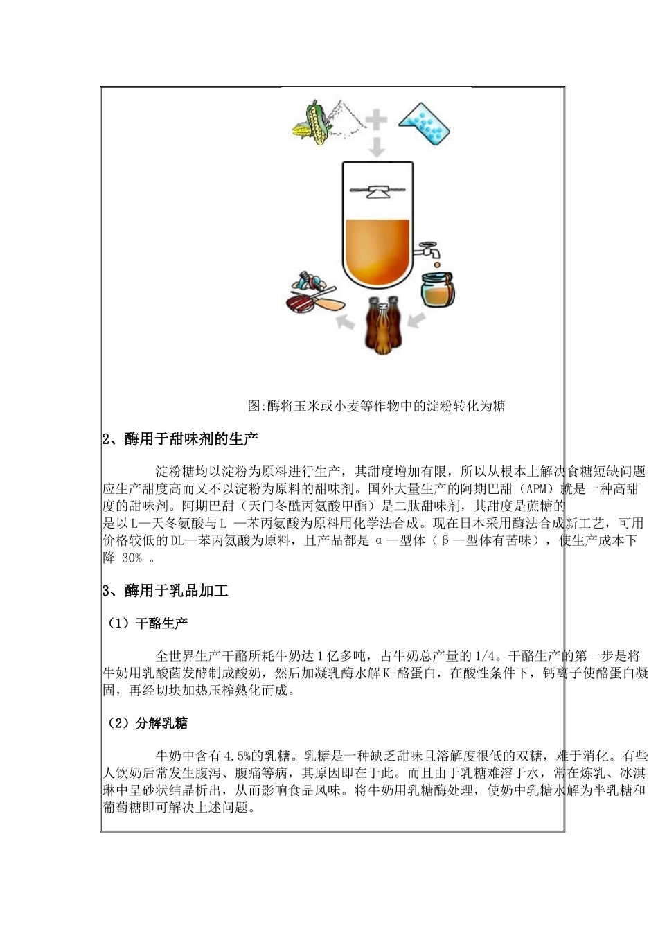酶工程在食品工业中的应用_第3页