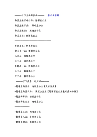 古代职位级别