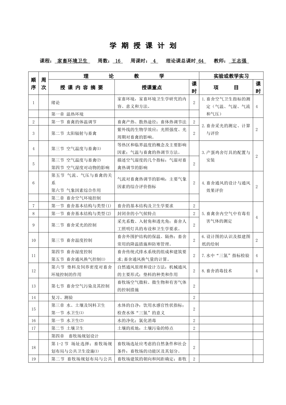 家畜环境卫生教案wzq-课题_第3页