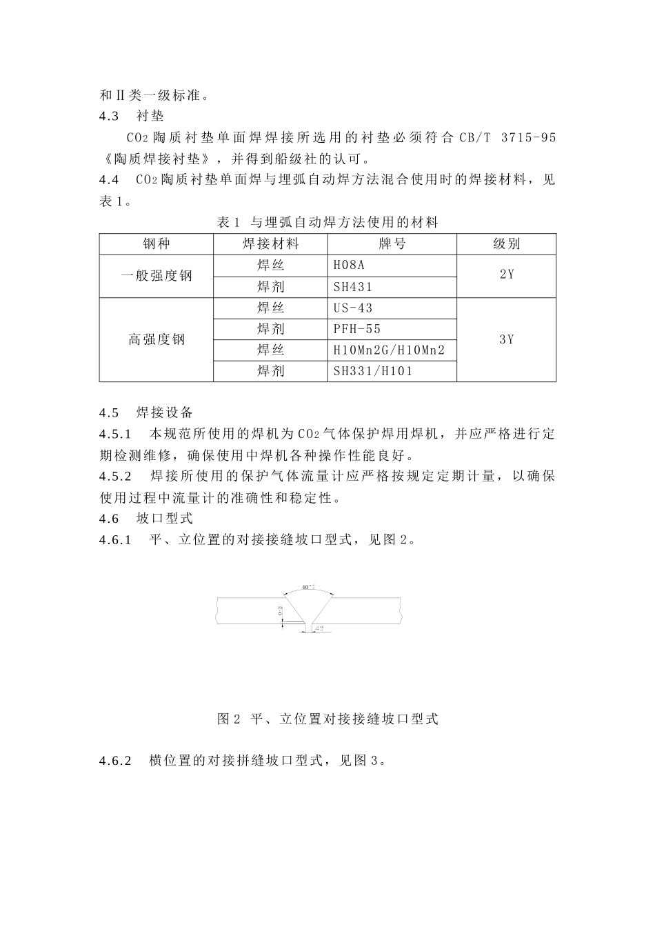 CO2陶质衬垫单面焊双面成型焊接工艺规范[1]_第2页