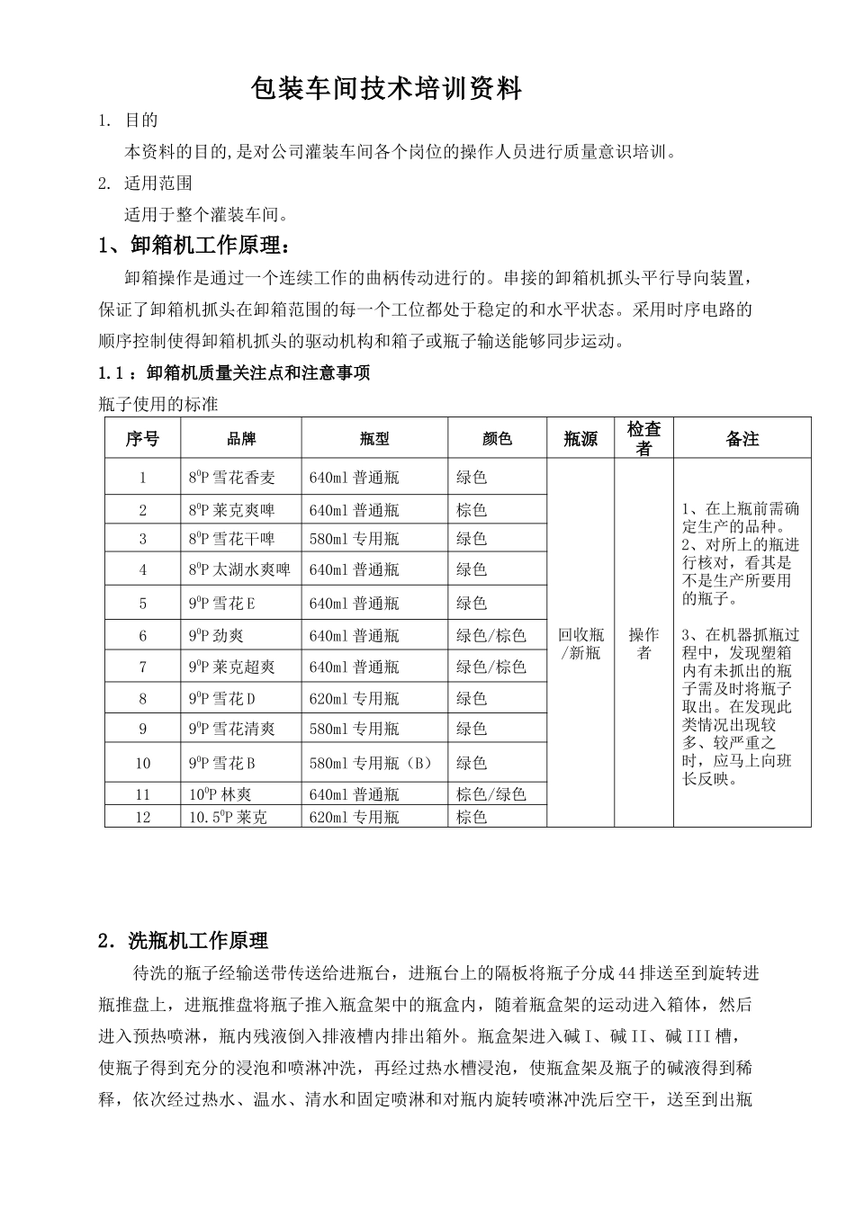 包装车间技术培训资料_第1页