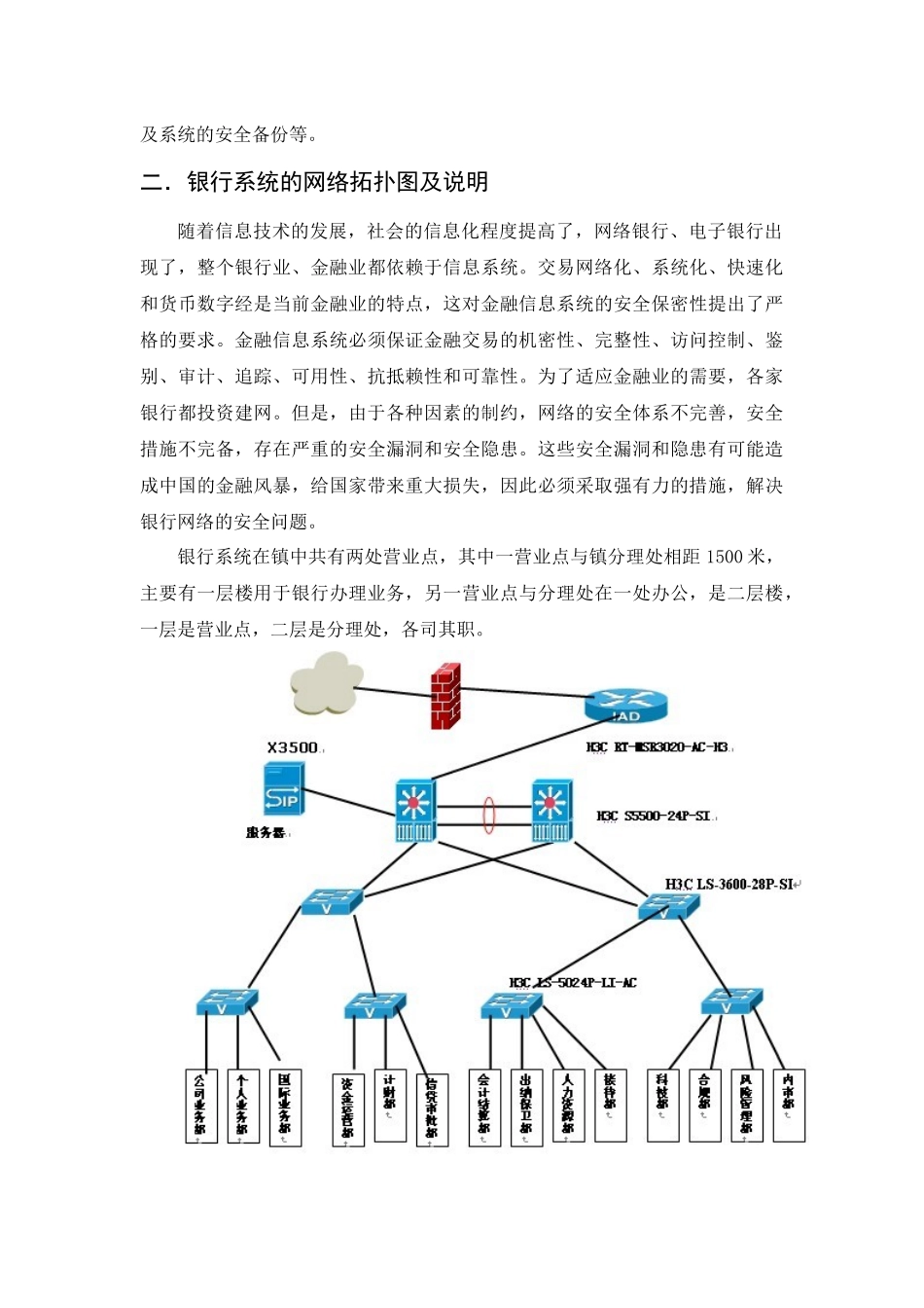 银行系统的安全设计与网络拓扑图_第3页