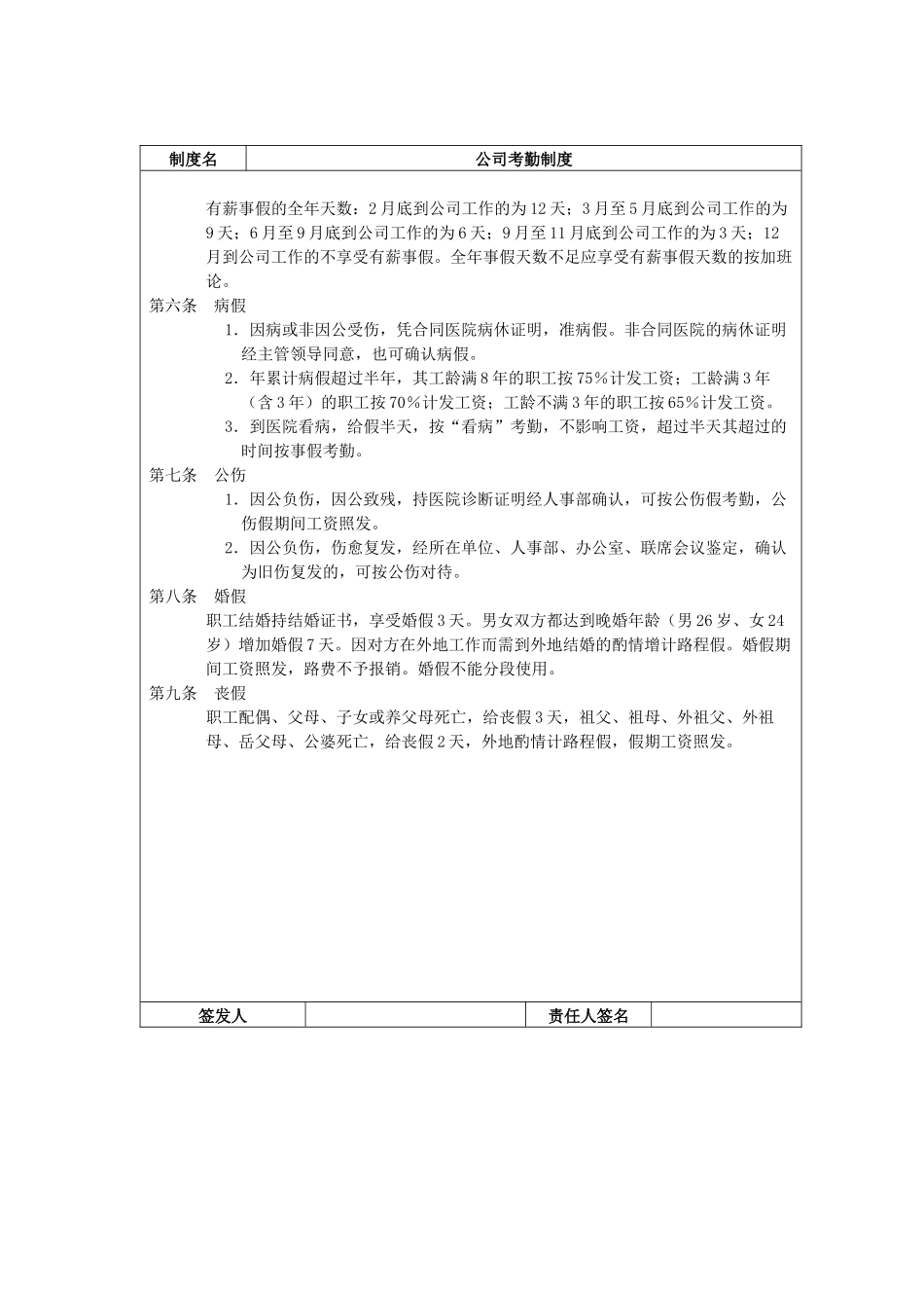 公司考勤制度-a_第2页