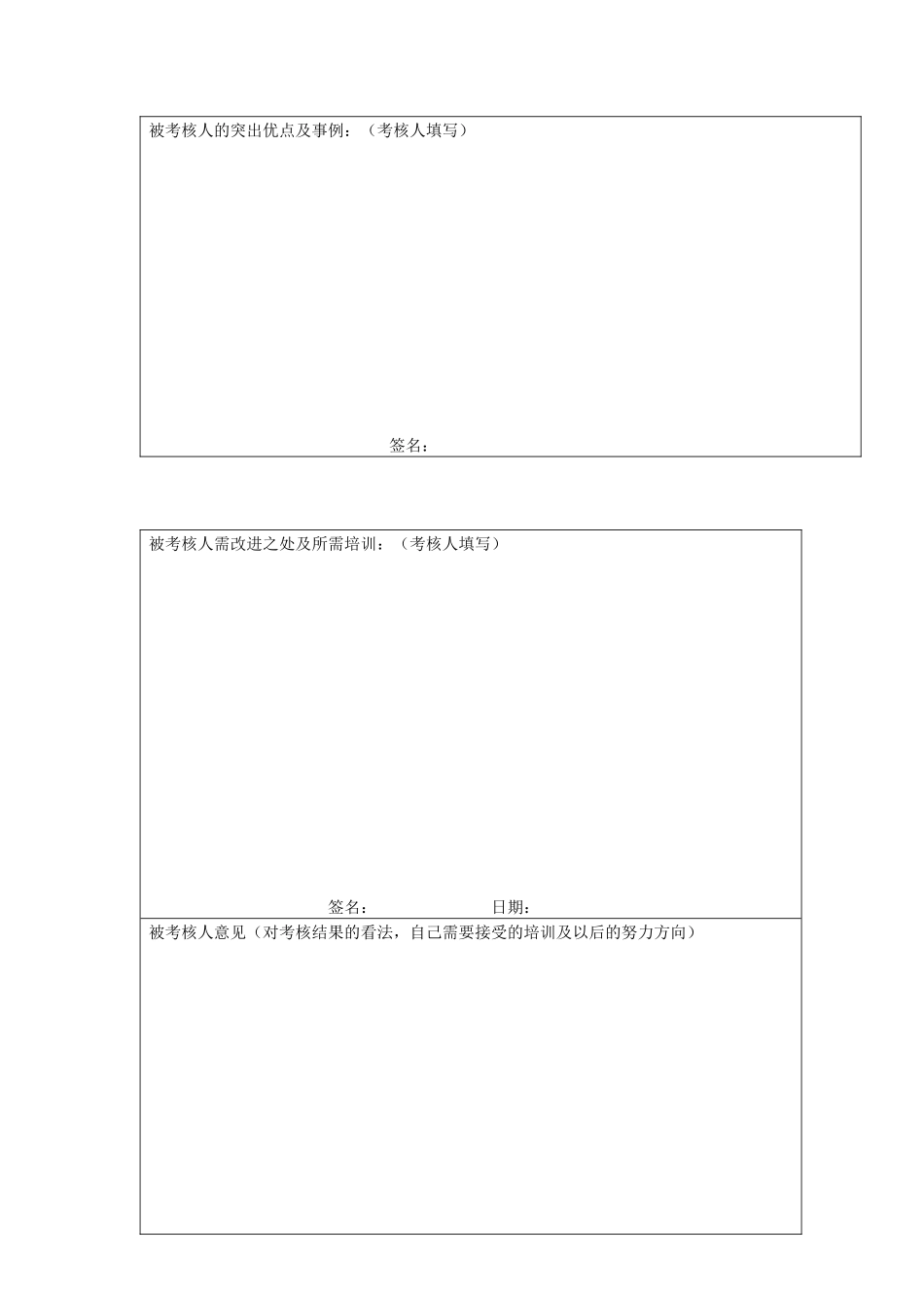 员工考核评价表（生产中心）_第2页