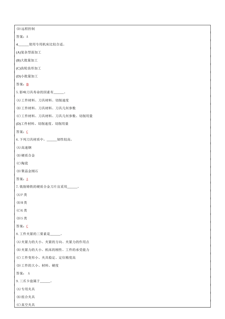 全国信计算机辅助技术之ProECAM设计考试_第2页