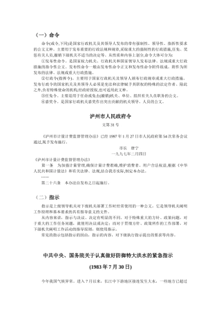 公文写作格式模板