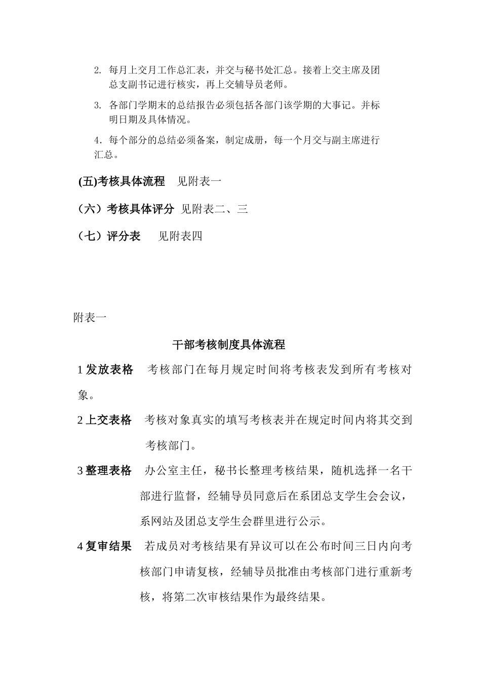 教科系第十届团总支学生会干部考核方案解析_第3页