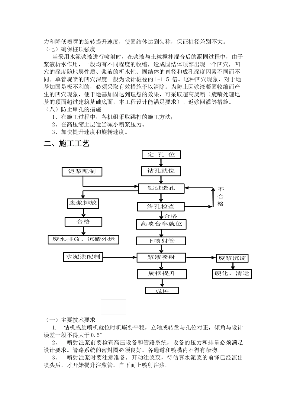 高压旋喷桩施工方案及施工工艺_第3页