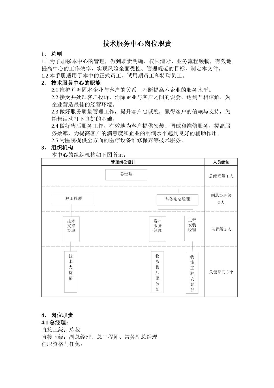 技服岗位职责_第1页