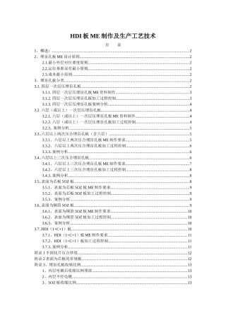 HDI板的MI制作及工艺要求