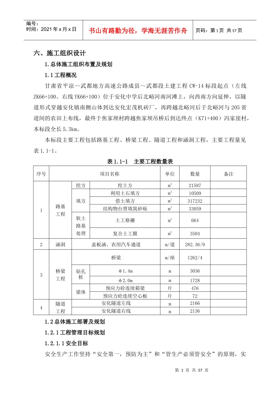 某高速CW-14标施工组织设计_第1页