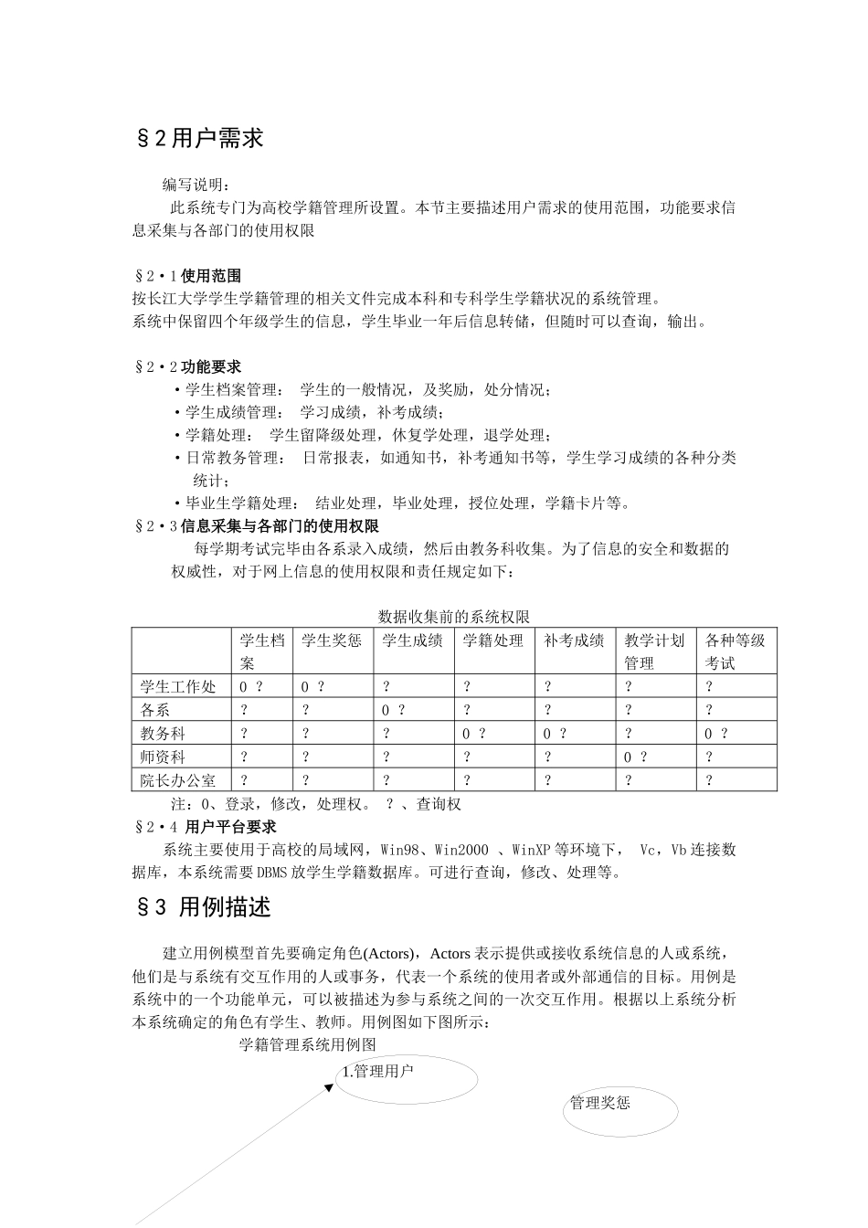 高校学生学籍管理系统---作业分析报告_第3页