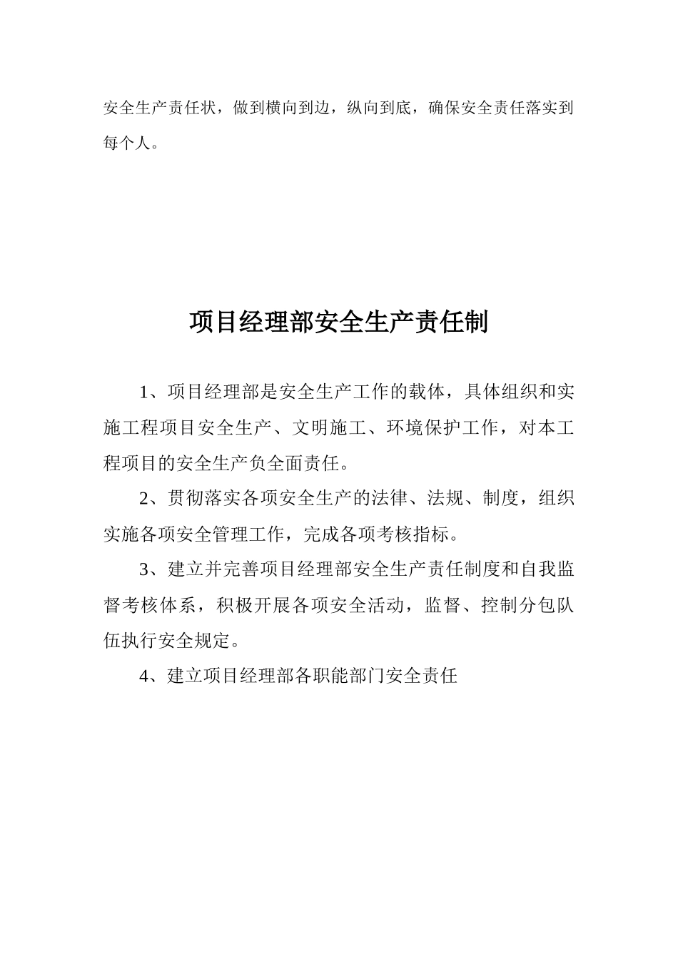 某项目经理部各级安全生产责任制汇编_第2页