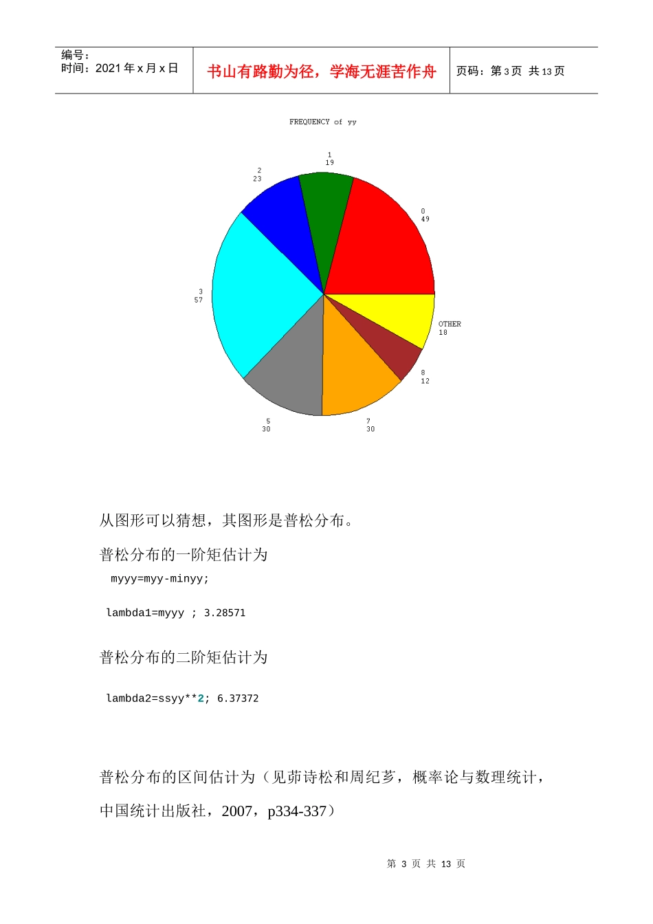 某飞机场出租车排队长度数据报告分析_第3页