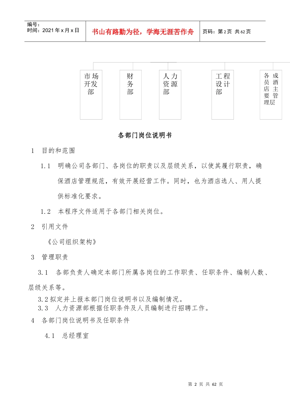 某酒店管理公司运营手册_第2页