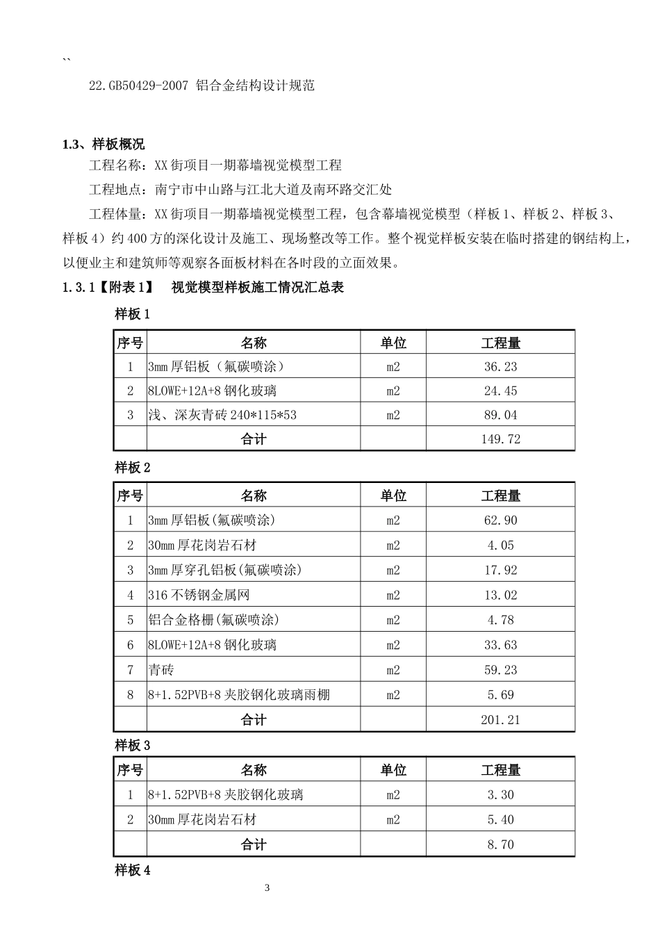 某项目幕墙视觉模型工程幕墙施工方案_第3页