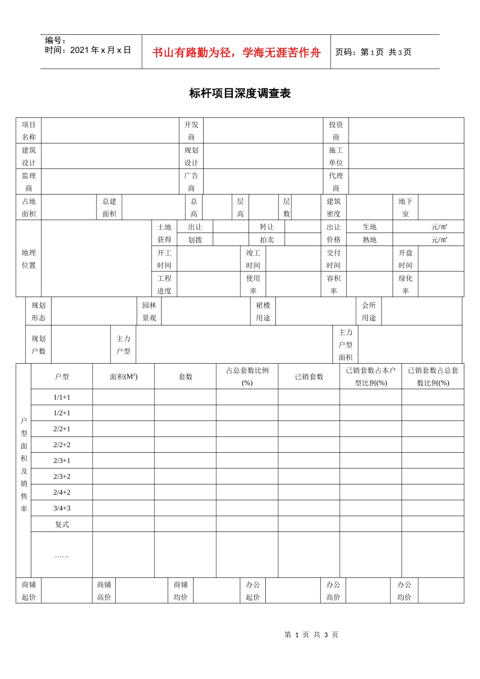标杆项目深度调查表_第1页