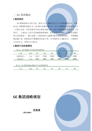 某集团战略规划管理案例