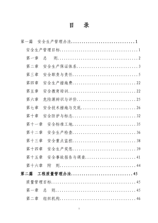 某高速铁路土建工程安全生产管理办法