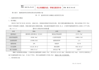 某项目投资估算及资金筹措计划