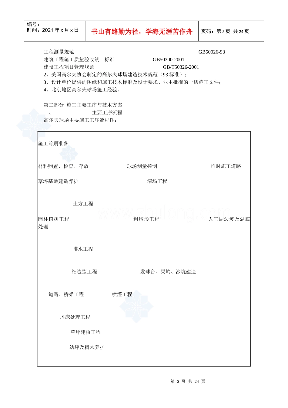 某高尔夫球场建造施工组织设计方案_第3页