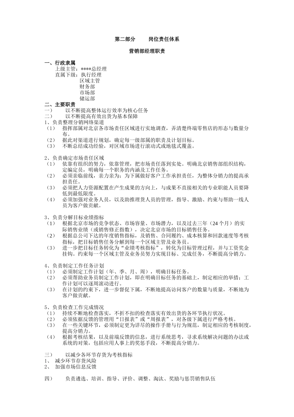 公司岗位责任体系全集_第2页