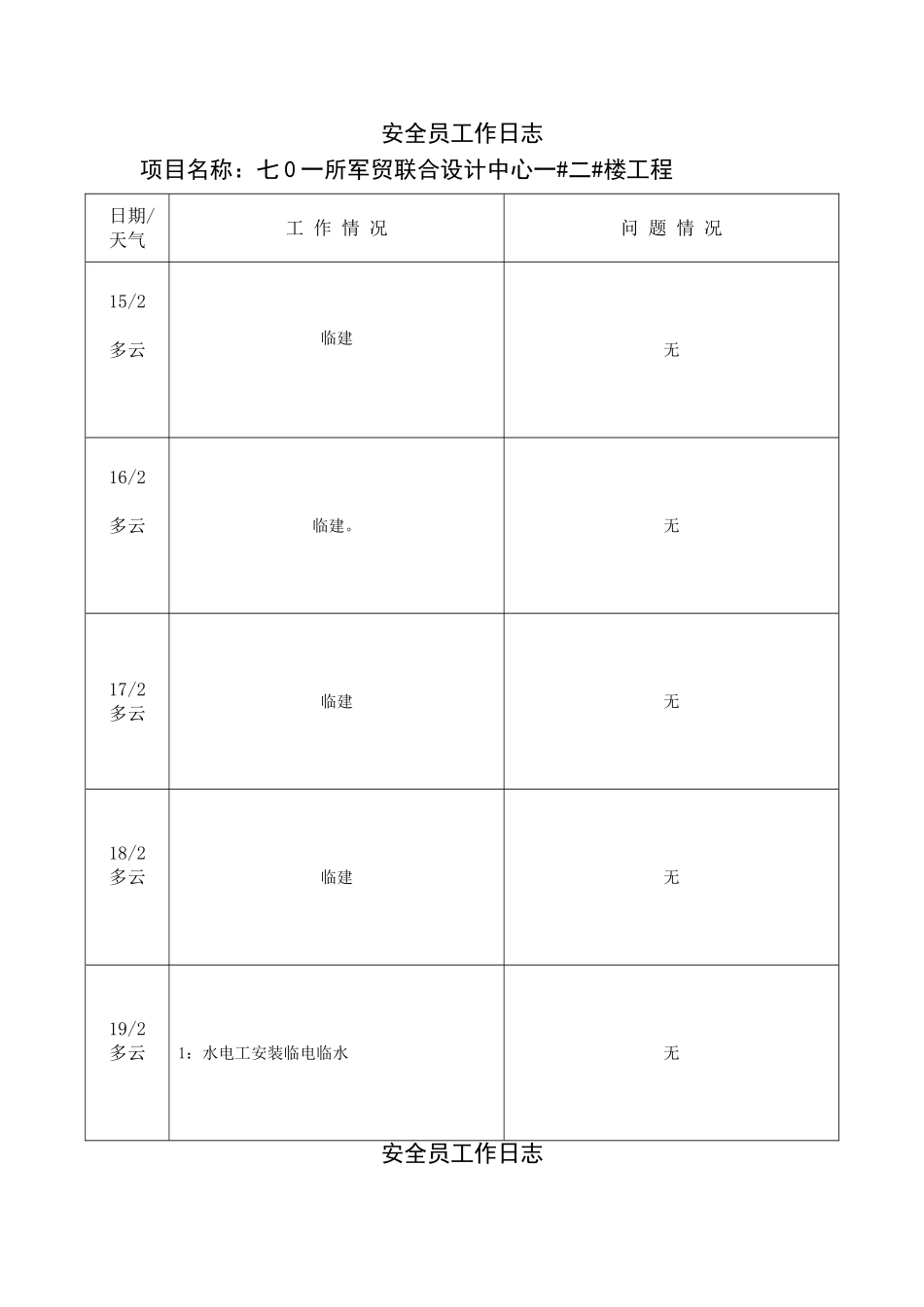 安全员工作日志(36页)_第1页