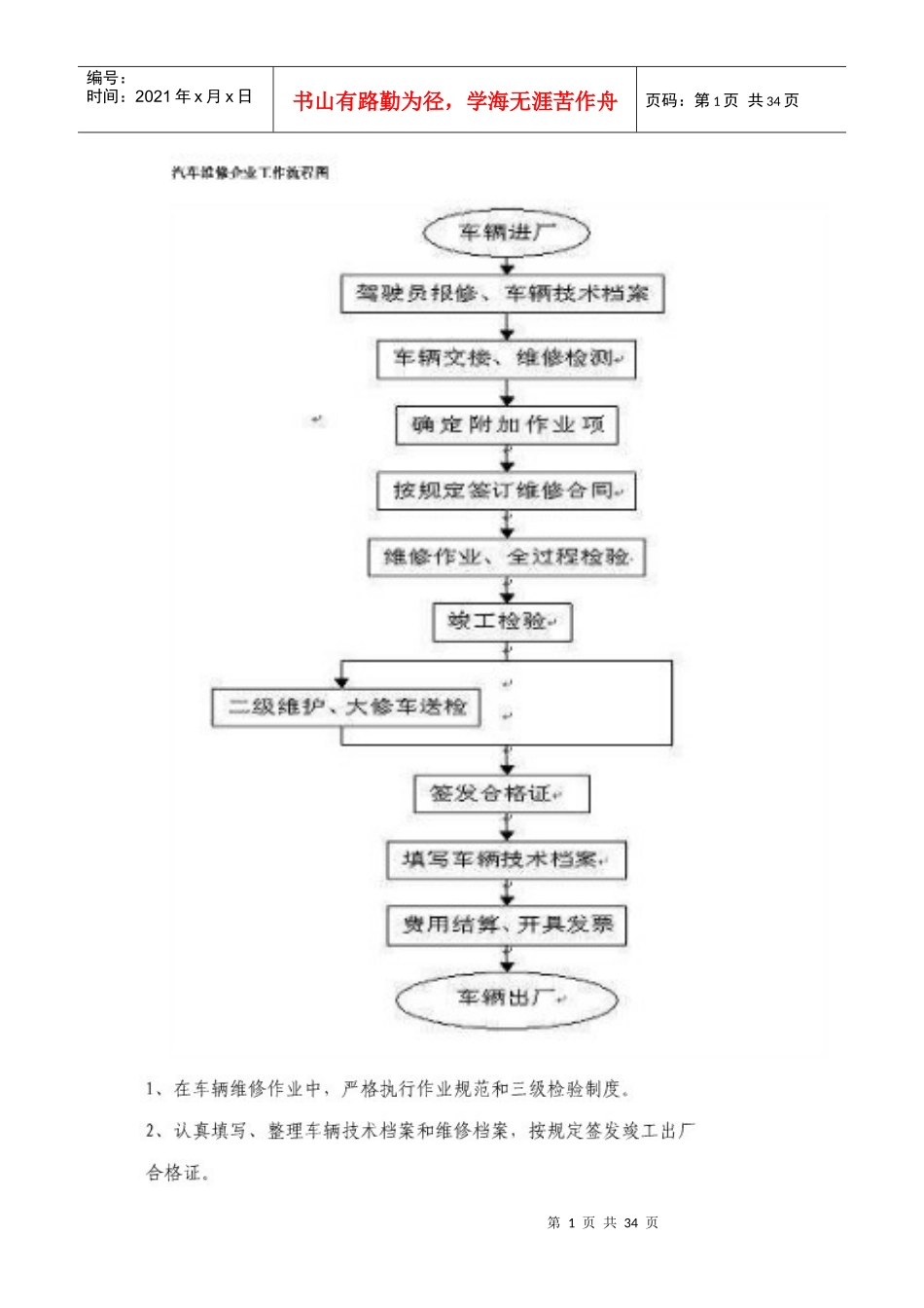 汽车修理厂管理制度_第1页