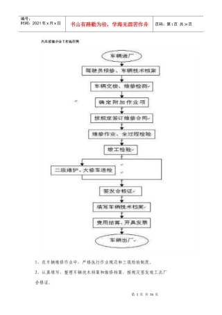 汽车修理厂管理制度